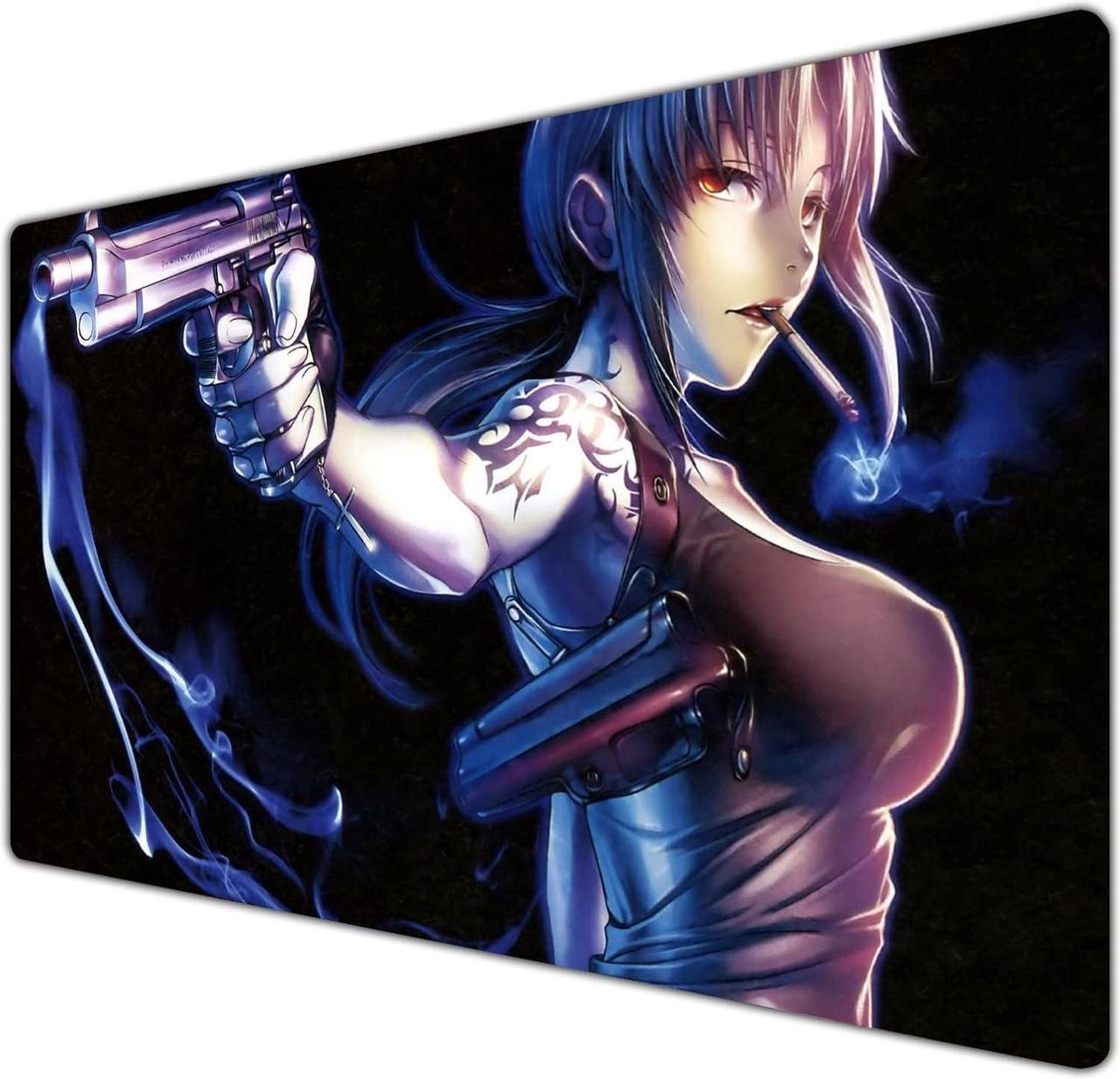Main image of Anime Mouse Mat Classic Japanese Anime Mouse Pad Large Gaming Mouse Pad Mouse Pad for Office Supplies Non-Slip Rubber Computer Game Mouse Mat 23.6 in X 13.8 in (Colorful)