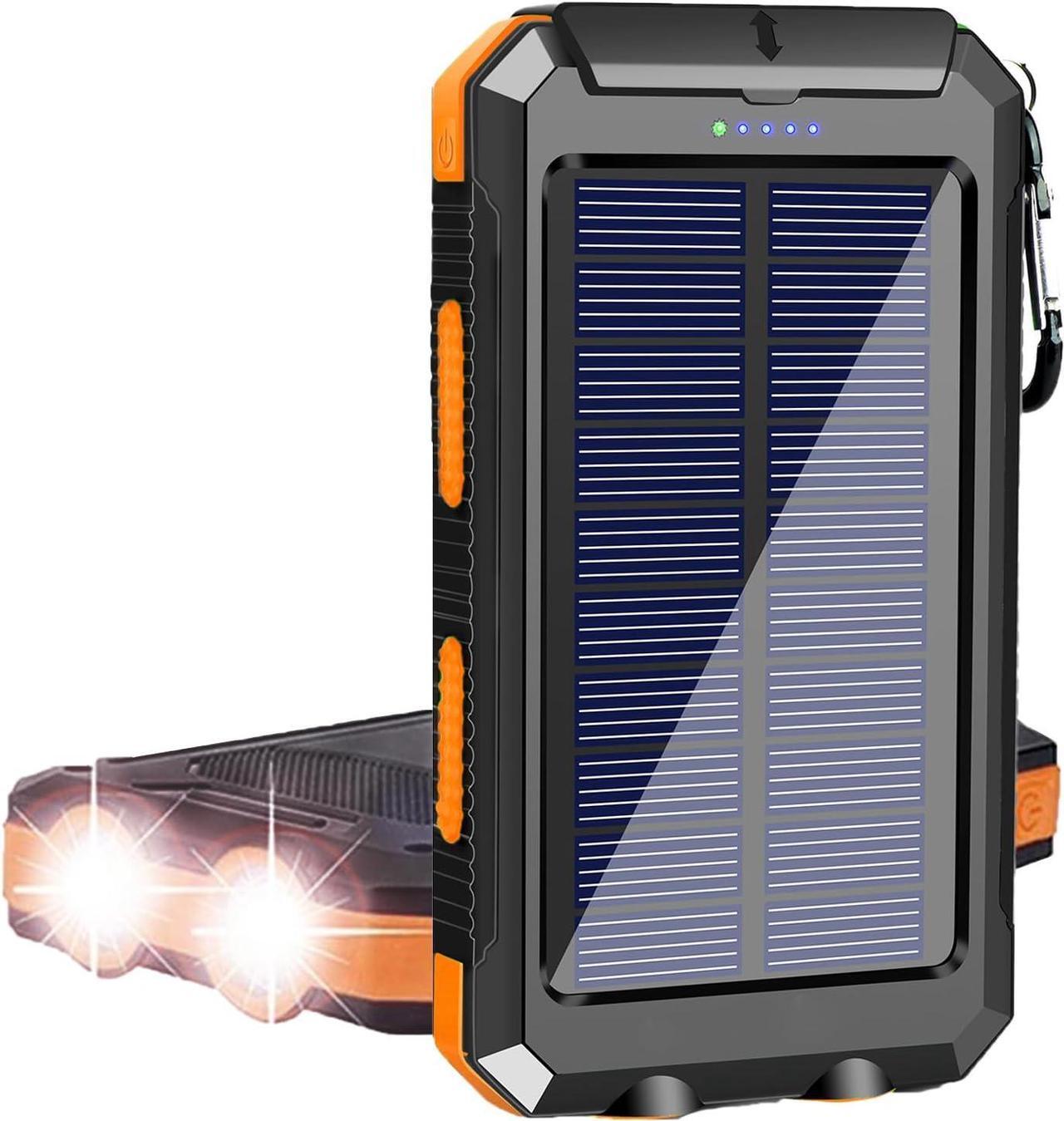 Main image of Solar Charger 38800mAh Portable Solar Power Bank for All Cellphones Waterproof Battery Pack Outdoor External Backup Power Charger Dual USB 5V Outputs/LED Flashlights Perfect for Camping Travel