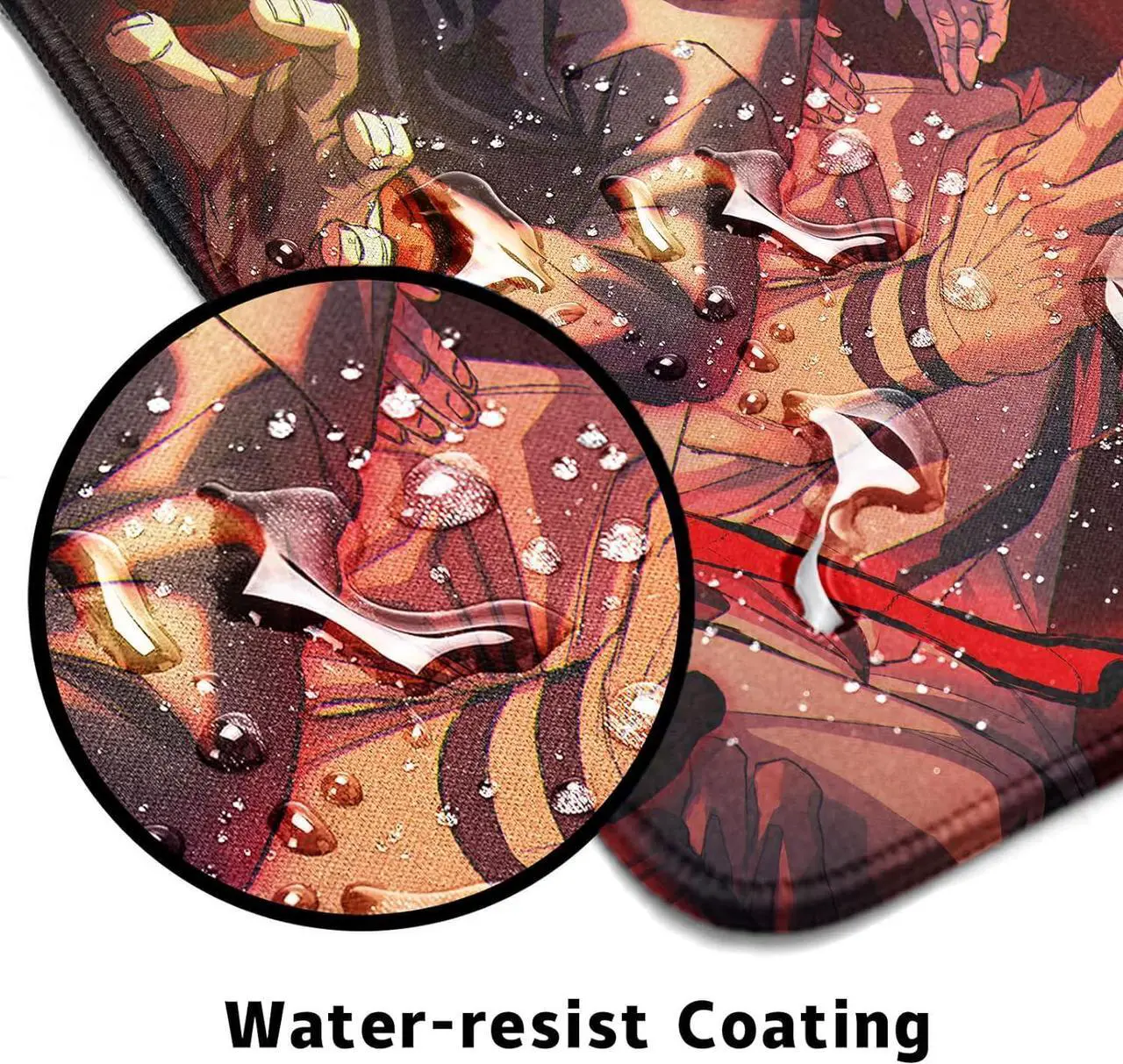 Alt view image 5 of 7 - Large Mouse Pad for Non Slip Rubber Base Gaming Anime Mouse Pad for Computer Stitched Edges Ultra Thick 3 mm Wide & Long Mousepad 31.5 x 11.8 x 0.12 (Jujutsu Kaisen-2)