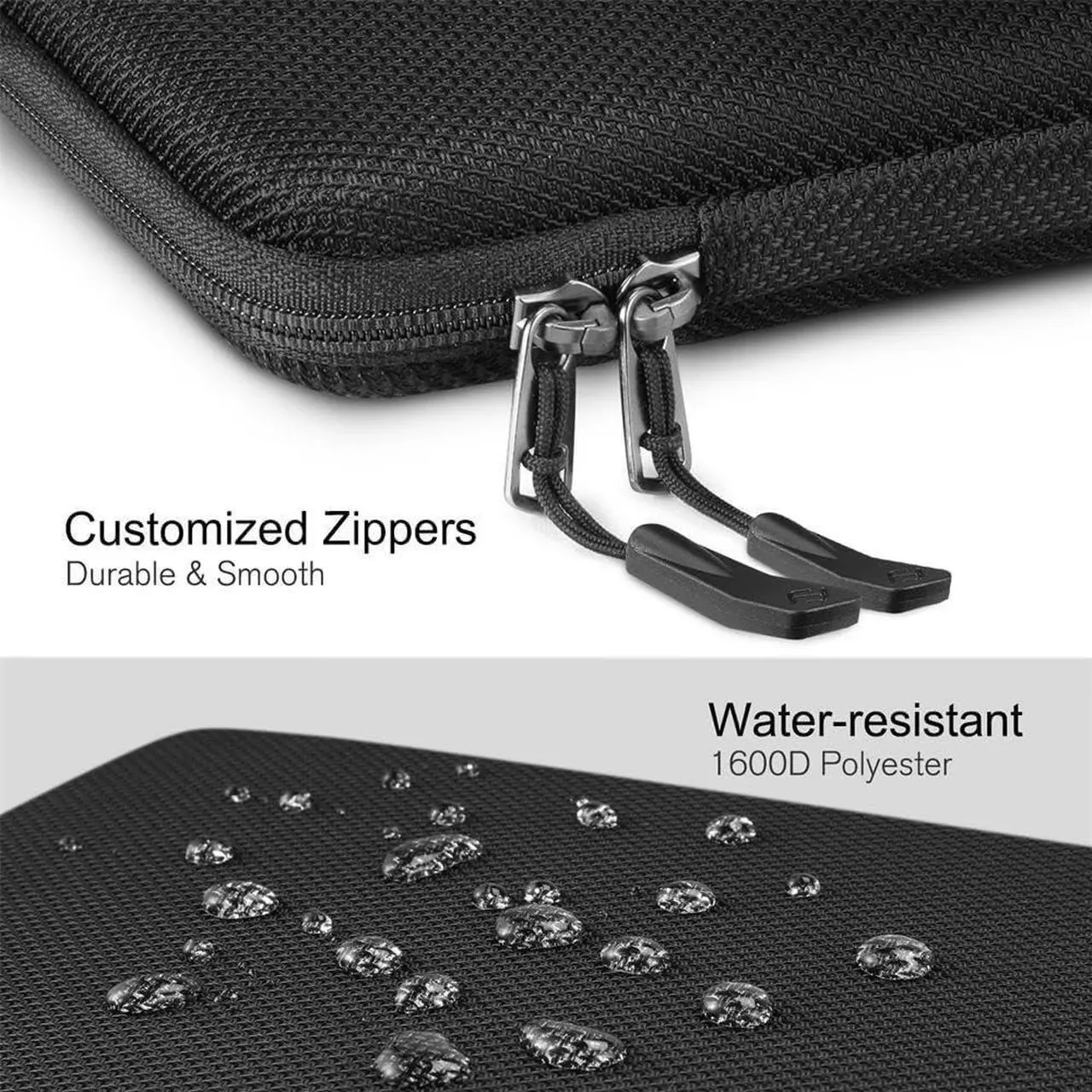 Alt view image 6 of 7 - Hard Laptop Sleeve Case for 13 inch MacBook Air M4 2025 M3 2024 14 inch MacBook Pro M4/M3/M2/M1 A2918 A2992 A2779 A2442 13 Air/Pro Waterproof Case for  Surface Laptop HP  Black