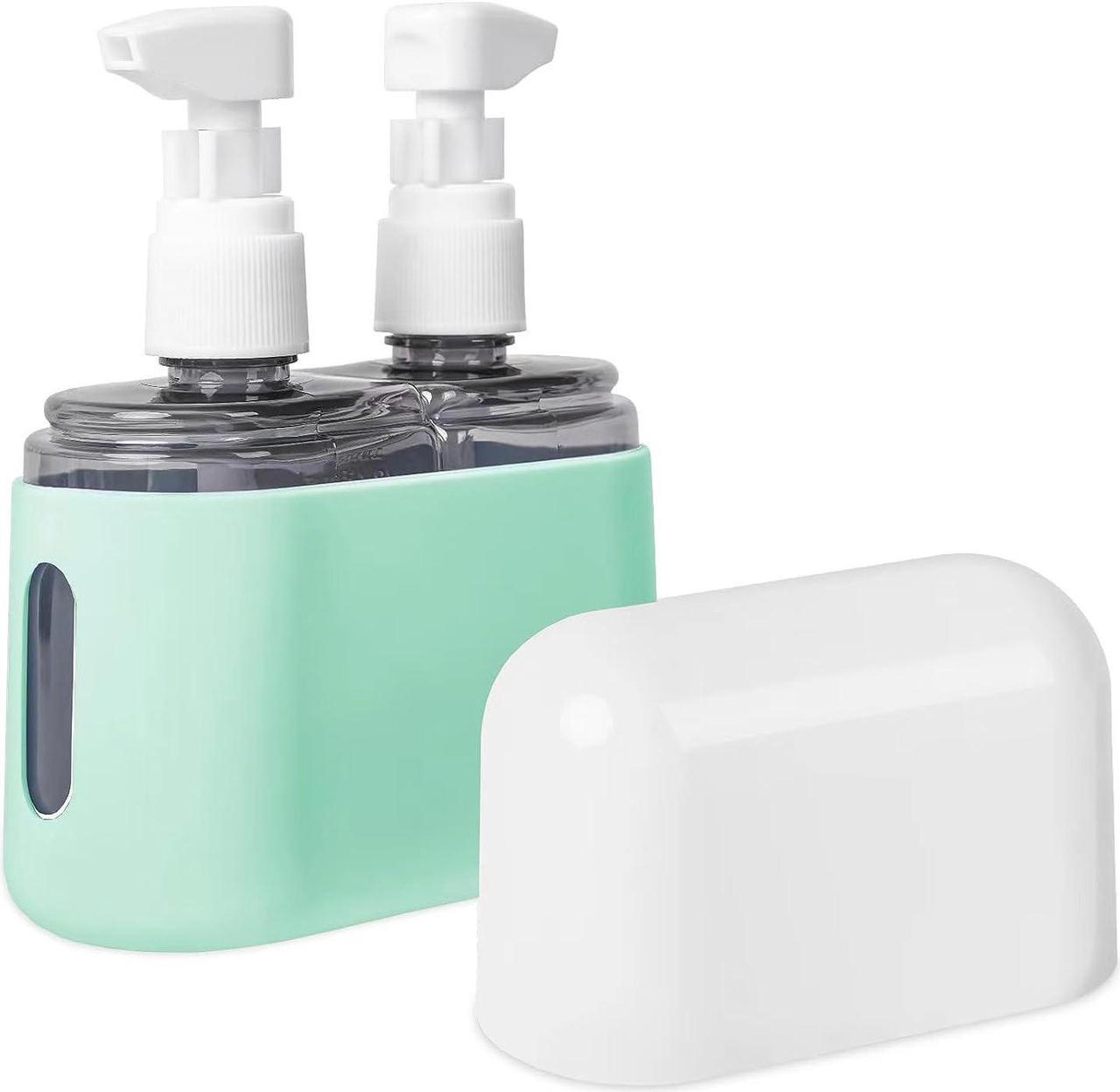 Main image of Travel bottles for Toiletries TSA Approved Travel Containers Refillable Portable Spray Bottles and Pump Bottles with Labels for Creams Perfumes and Shampoos (Green)