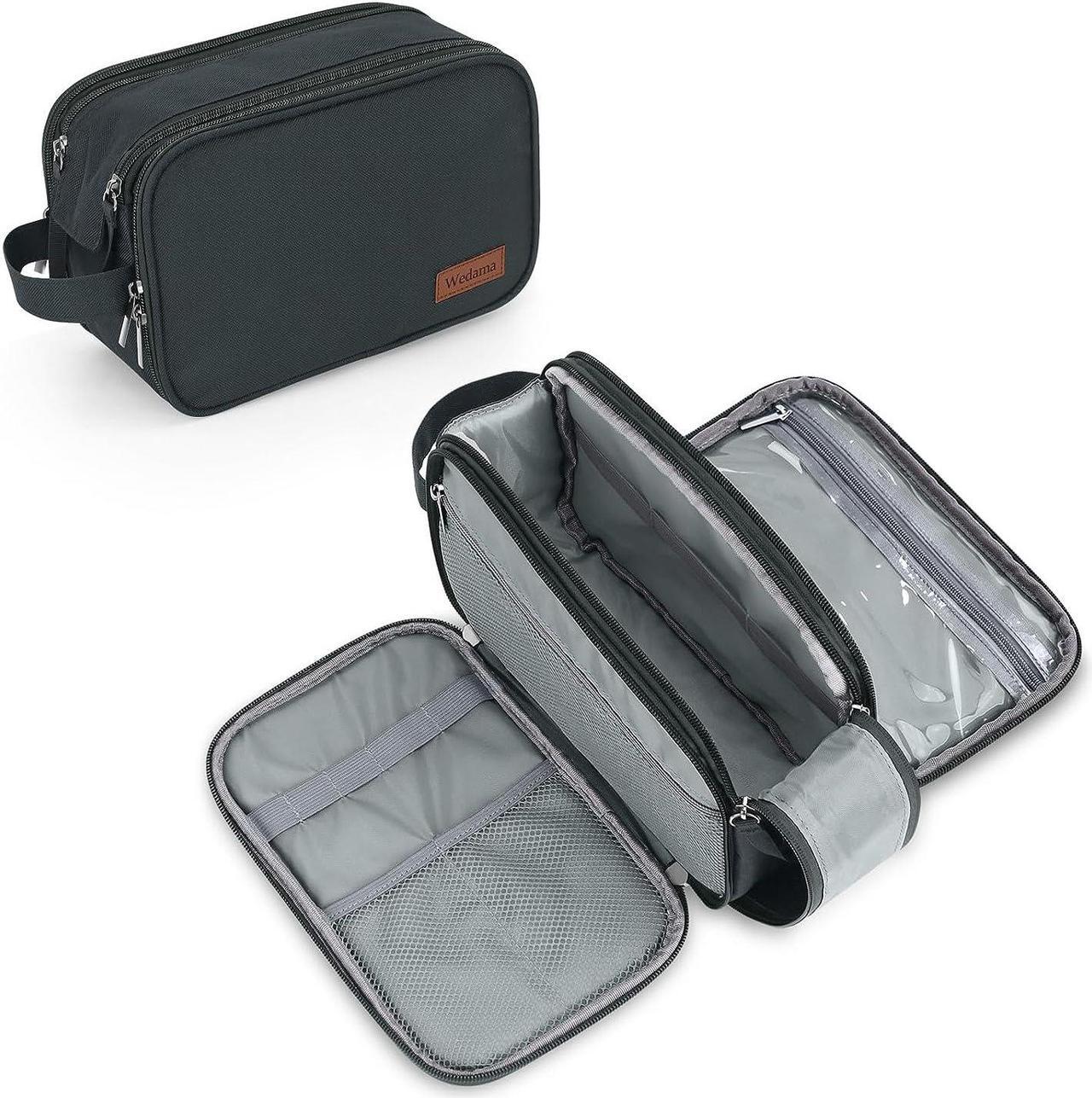 Main image of Toiletry Bag for Men Handheld Travel Toiletry Bag Waterproof Travel Bag for Toiletries Thickened Polyester Travel Dopp Kit Toiletries Bag for Travel Business Trips and Camping Grey