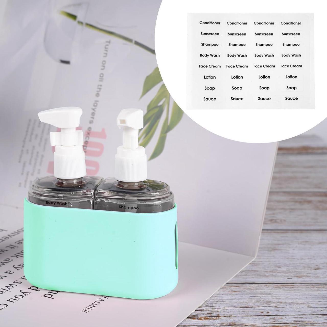 Alt view image 6 of 6 - Travel bottles for Toiletries TSA Approved Travel Containers Refillable Portable Spray Bottles and Pump Bottles with Labels for Creams Perfumes and Shampoos (Green)