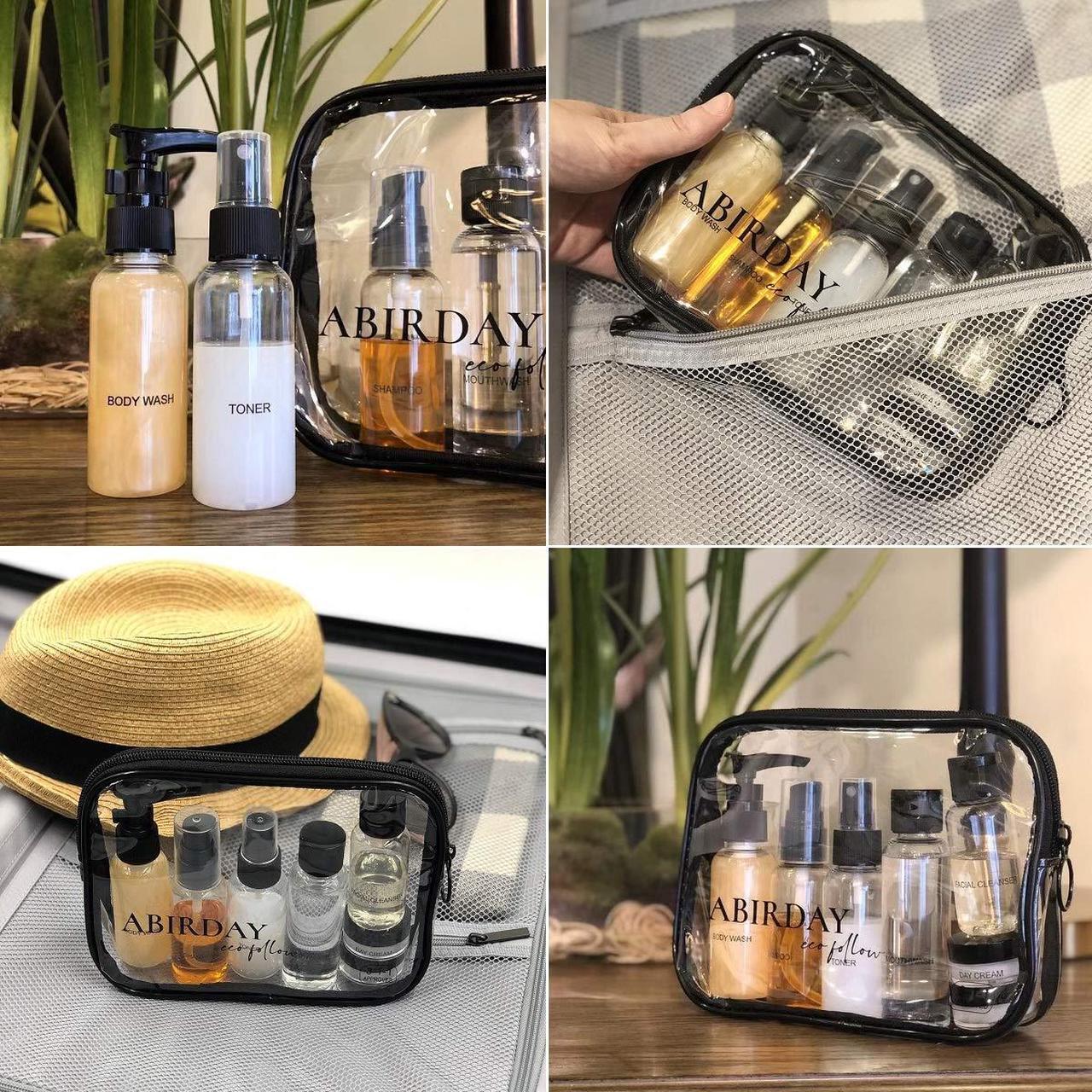 Alt view image 7 of 7 - Travel Bottles Containers & Travel Size Toiletries Accessories Bottles with Toiletry Bag for Liquids Leak-Proof & TSA Approved Carry-on for Airplane - Women/Men (SET-A 12-in-1)