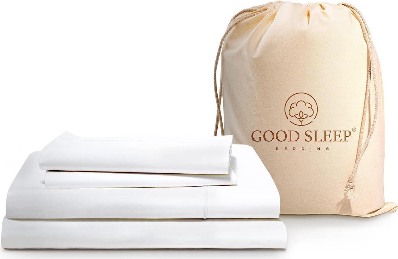 Main image of 1000 Thread Count Egyptian Cotton Sheets Queen Size 4 Pc Luxury Sheets Set Long Staple 100% Cotton Sheets for Queen Size Bed 16 Deep Pocket Hotel Style Sheets Sateen Sheets Queen White