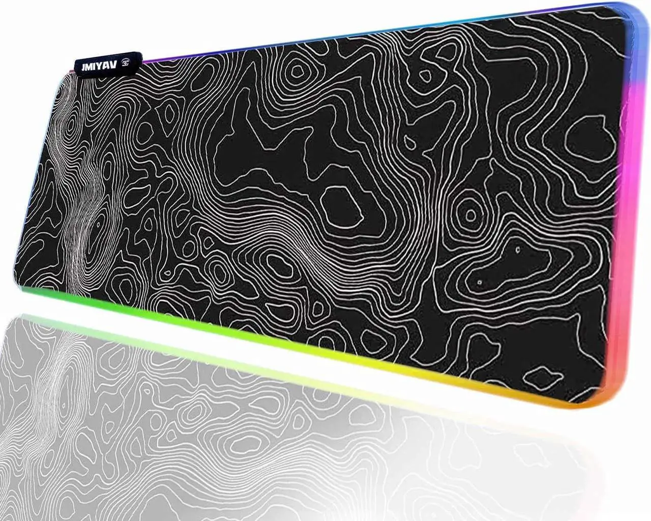 Main image of Gaming Mouse Pad RGB Mousepad Non-Slip Rubber Base Extra Large Cool XL XXL Computer Desk Pad Gaming Accessories LED Light Up Extended Big Mouse Pad for Gamer (31.5x12In)