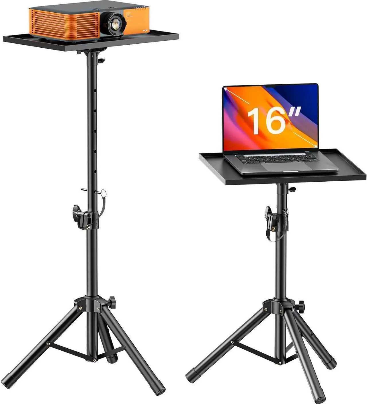 Main image of Projector Stand Laptop Stand with Adjustable Height 22 to 36 inch Projector Mount as DJ Racks/Projector Tripod Stand/Laptop Floor Stand for Office Home Stage or Studio-AMPS01