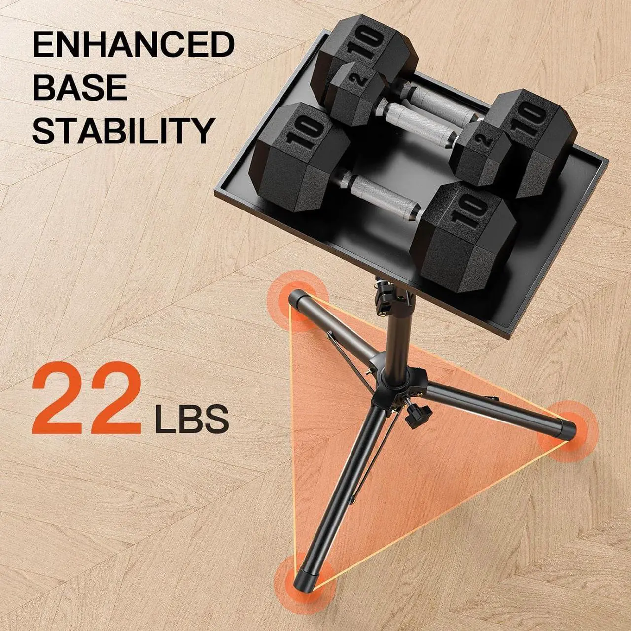 Alt view image 4 of 7 - Projector Stand Laptop Stand with Adjustable Height 22 to 36 inch Projector Mount as DJ Racks/Projector Tripod Stand/Laptop Floor Stand for Office Home Stage or Studio-AMPS01