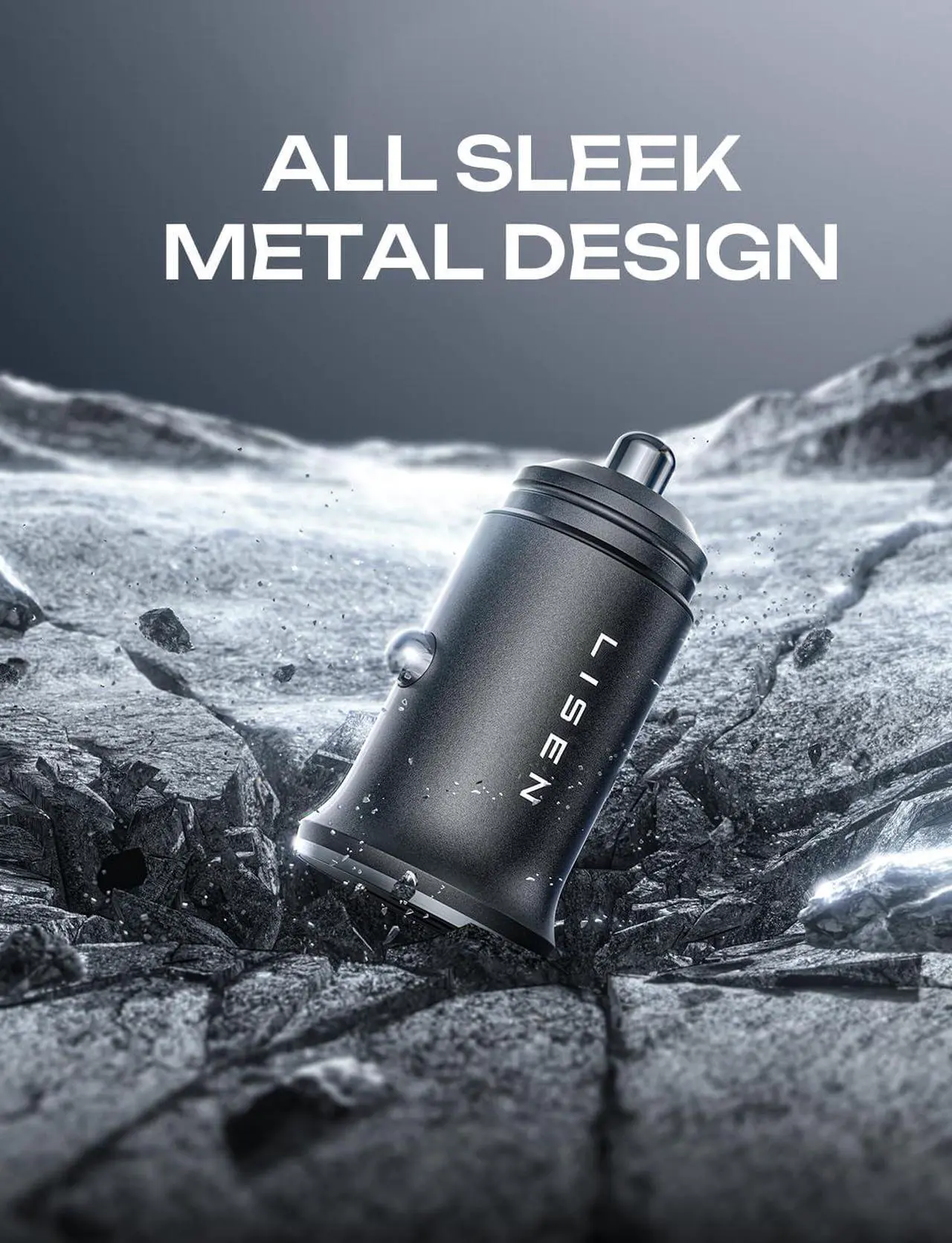 Alt view image 7 of 7 - 90W USB C Car Charger 2-Port PD 45W & QC 3.0 USB C Cigarette Lighter Adapter for iPhone 16 [All Metal & Mini] USB C Car Charger Fast Charging for iPhone 16/15/14/13 Pro Galaxy S25/S24 iPad