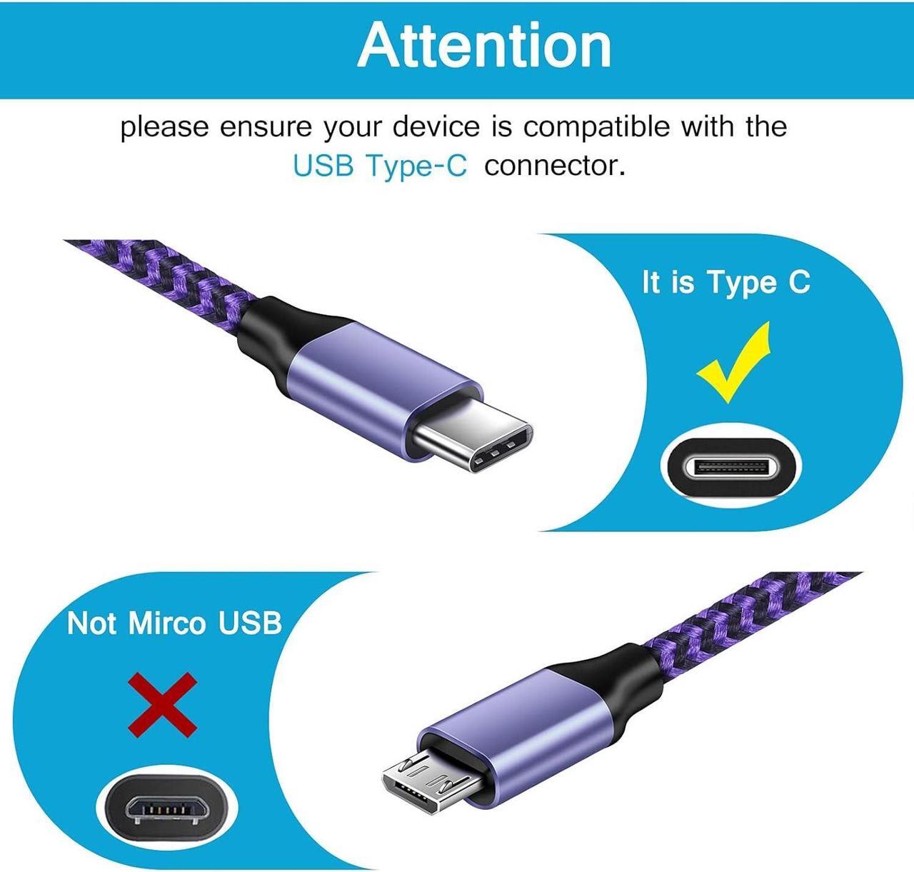 Alt view image 2 of 7 - [6FT,2 Pack] Android Fast Charging Cable C Port Charger Cord USB A to Type C Cell Phone Long Wires for Samsung Galaxy S24/S22/S23 Ultra/S21/S20/A54/A14/A15/A55/A35,Google Pixel 8a/7/8pro/8/6,iPhone 15