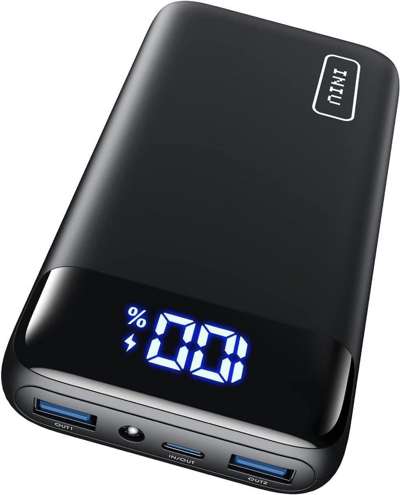 INIU Portable Charger, 22.5W 20000mAh USB C in & Out Power Bank Fast Charging, PD 3.0+QC 4.0 LED Display Phone Battery Pack Compatible with iPhone 15 14 13 12 Pro Samsung S21 Google iPad Tablet, etc.