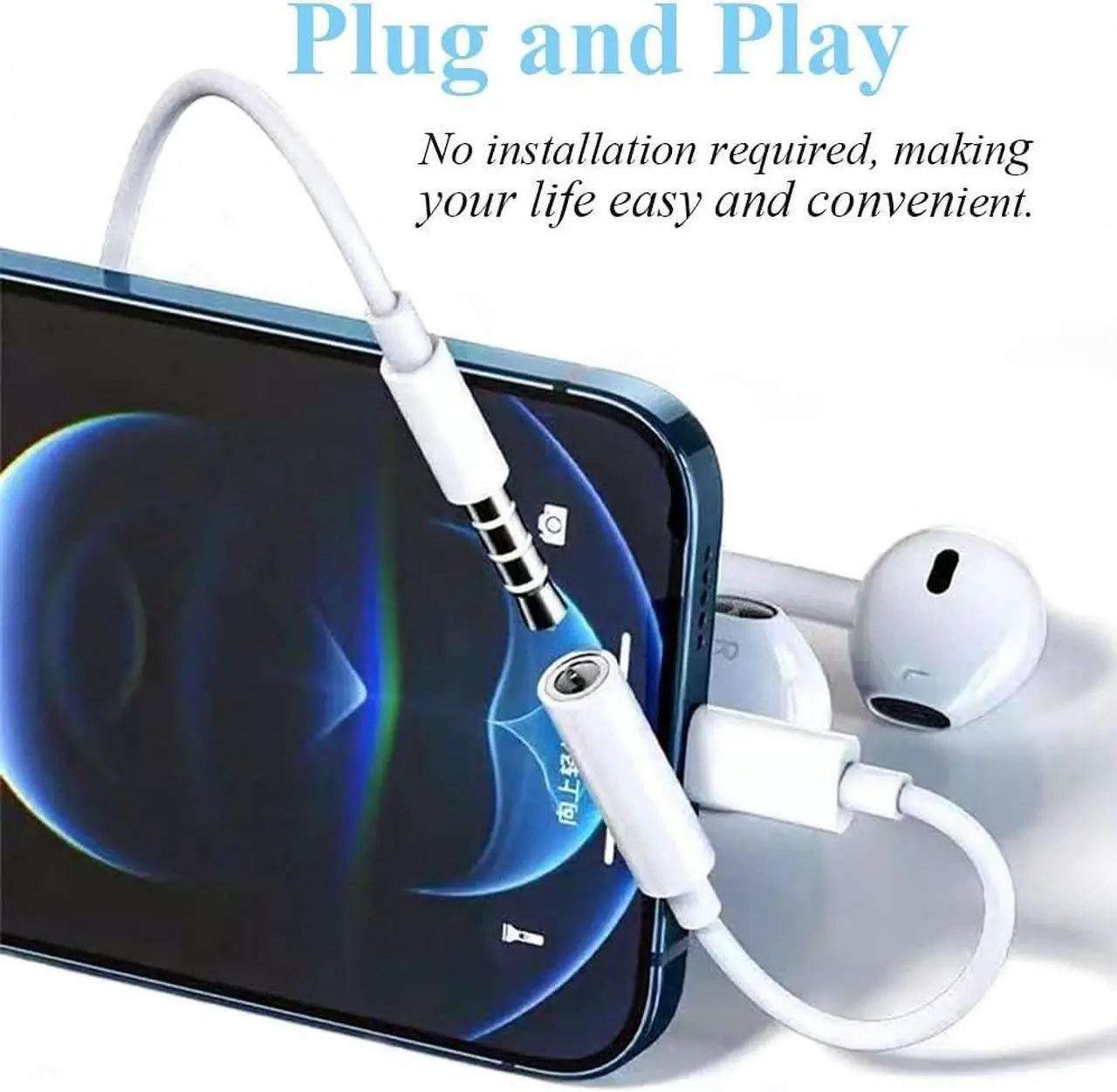 Alt view image 4 of 7 - MFi Certified 2 Pack Headphone Jack Adapter Lightning to 3.5mm Earphone Jack Adapter 3.5mm Audio Cord Adapter Dongle Compatible with iPhone 14 Pro13 12 11 XS XR X 8 7 iPad iPod