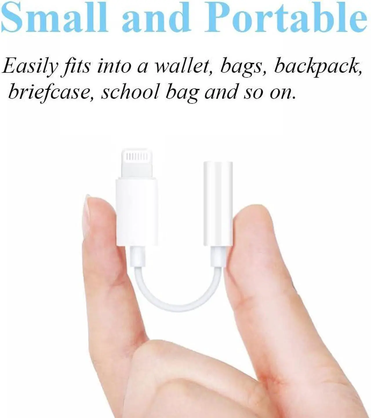 Alt view image 5 of 7 - MFi Certified 2 Pack Headphone Jack Adapter Lightning to 3.5mm Earphone Jack Adapter 3.5mm Audio Cord Adapter Dongle Compatible with iPhone 14 Pro13 12 11 XS XR X 8 7 iPad iPod
