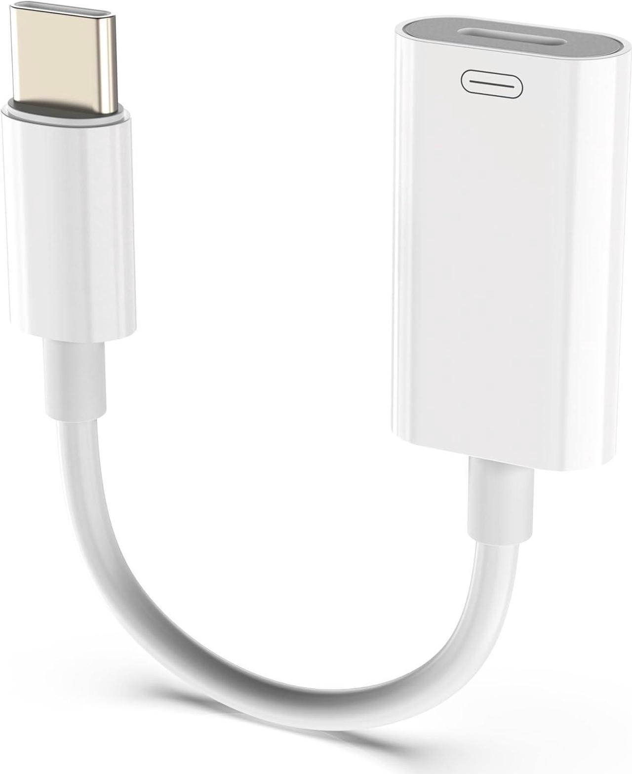 Main image of USB-C Male to Lightning Female Adapter Type C to Lightning Converter for Audio Data&Charging Compatible with iPhone 15 iPad Pro MacBook Pro iMac and More Devices with USB-C Port