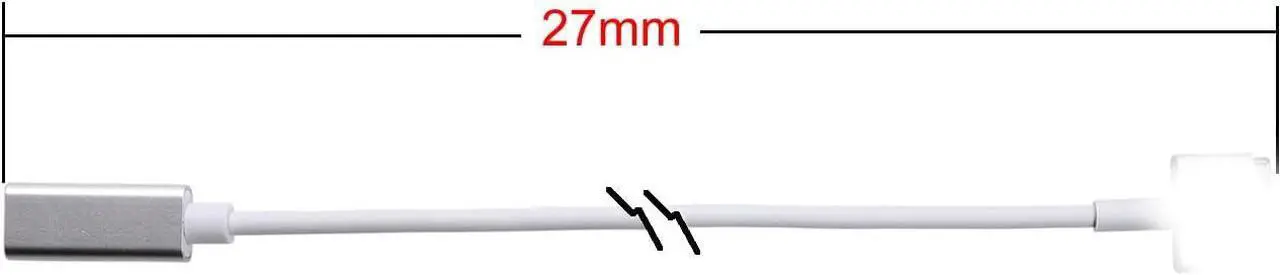 Alt view image 2 of 4 - Charge Converter 85W Output USB C Female to Magnetic 2 T Tip Charging Cable Compatible with Mac Book (2012-2016) air 11 13/ Pro 13 15