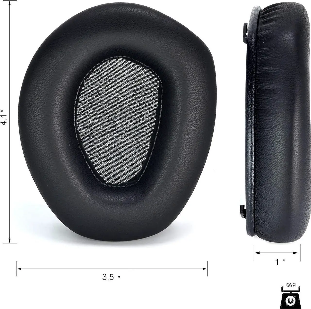 Alt view image 4 of 7 - RS165 175 185 195 Upgrade Quality Ear Pads Replacement Ear Cushion Foam Compatible with Sennheiser HDR RS165 RS175 RS185 RS195 RF Wireless Headphone Added Thicknes(Protein Leather)