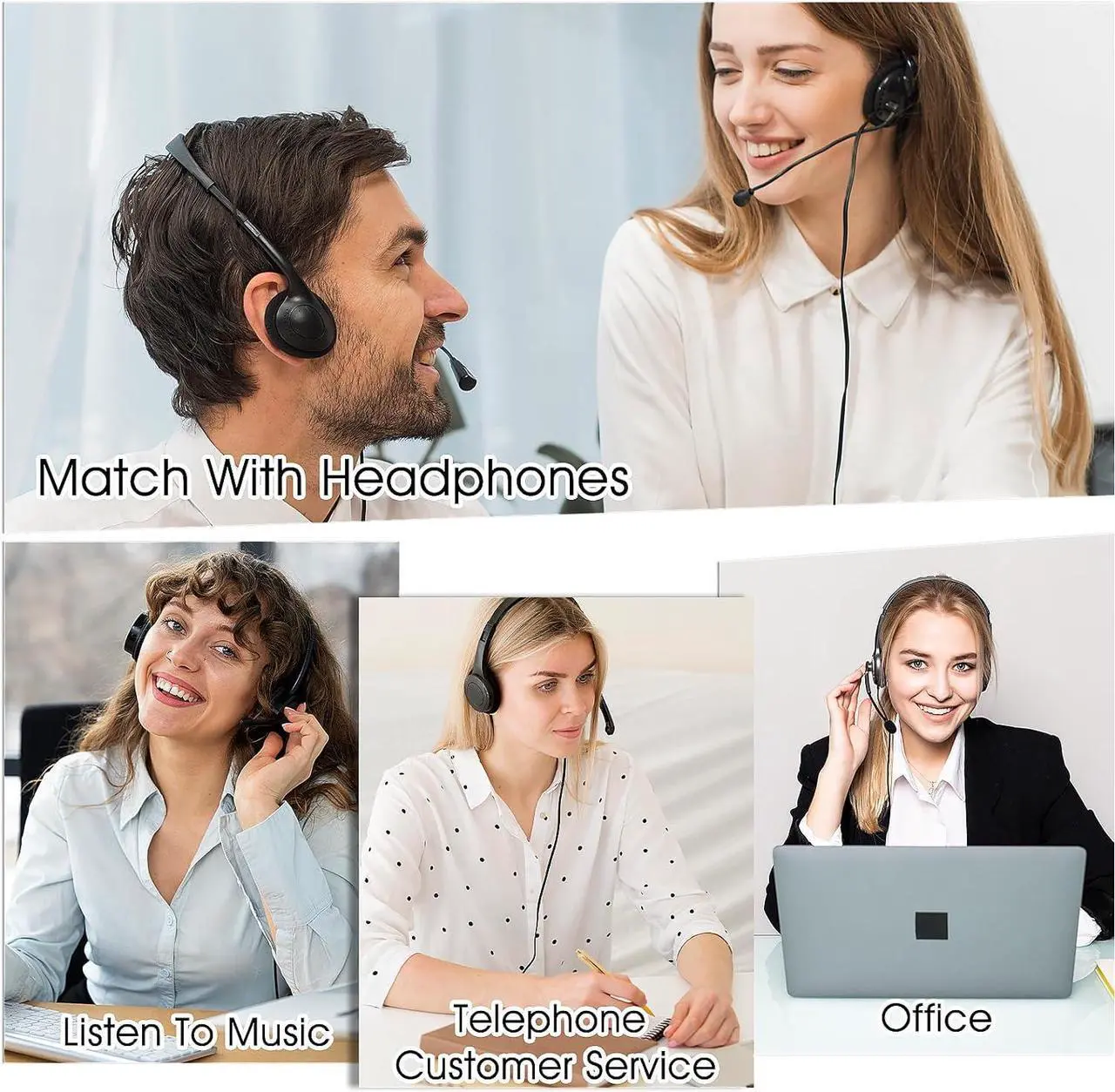 Alt view image 3 of 7 - 3 Pairs Headphone Covers Ear Cushions Foam Replacement Earphone Ear Pad Headset Sponge Covers for Most Headphone Headsets 50mm