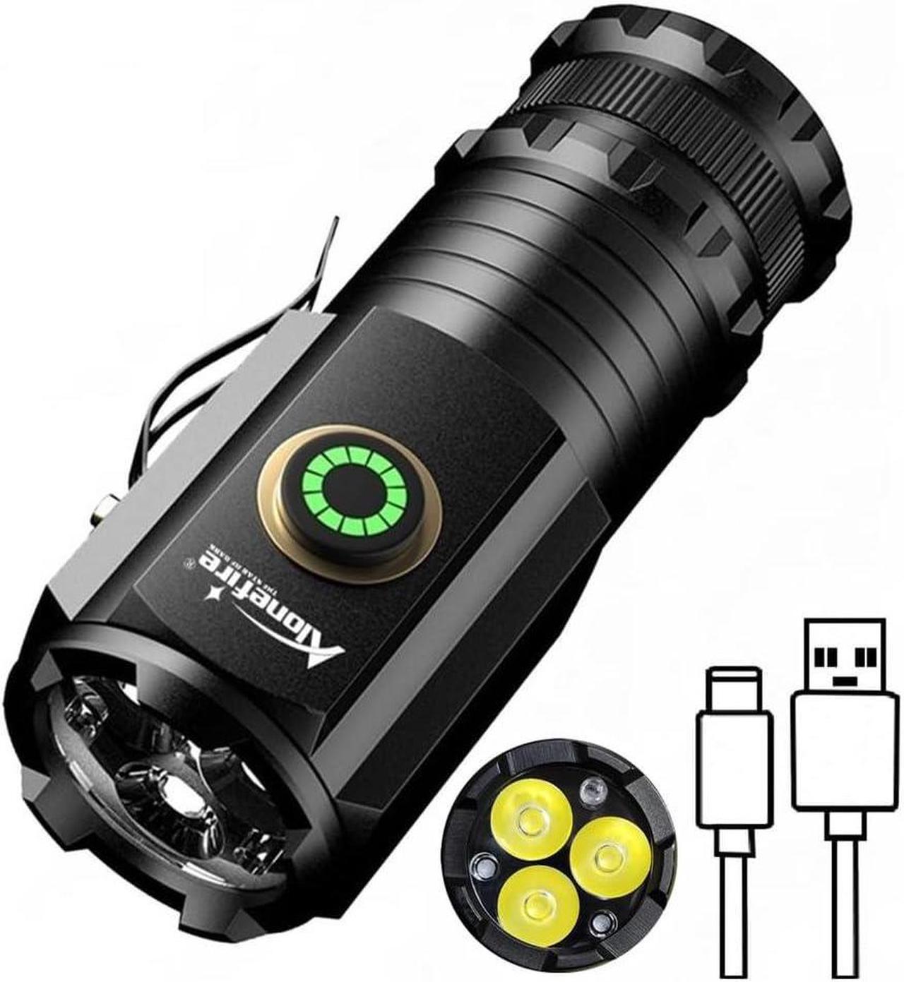 Main image of X23 Mini LED Flashlight Type C USB Rechargeable Bright Small Torch 5 Modes Portable Pen Light Waterproof Long Battery Life with Tail Magnet Clip Battery for Outdoor EDC Carry Hiking