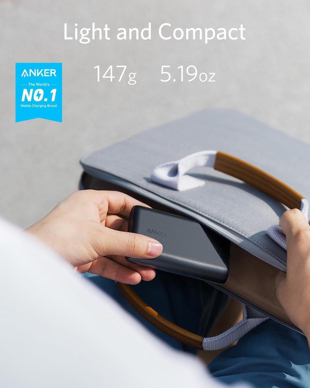 Alt view image 2 of 5 - PowerCore 10000 Portable Charger 10 000mAh Power Bank Ultra-Compact Battery Pack Phone Charger for iPhone 15/15 Plus/15 Pro/15 Pro Max  and More