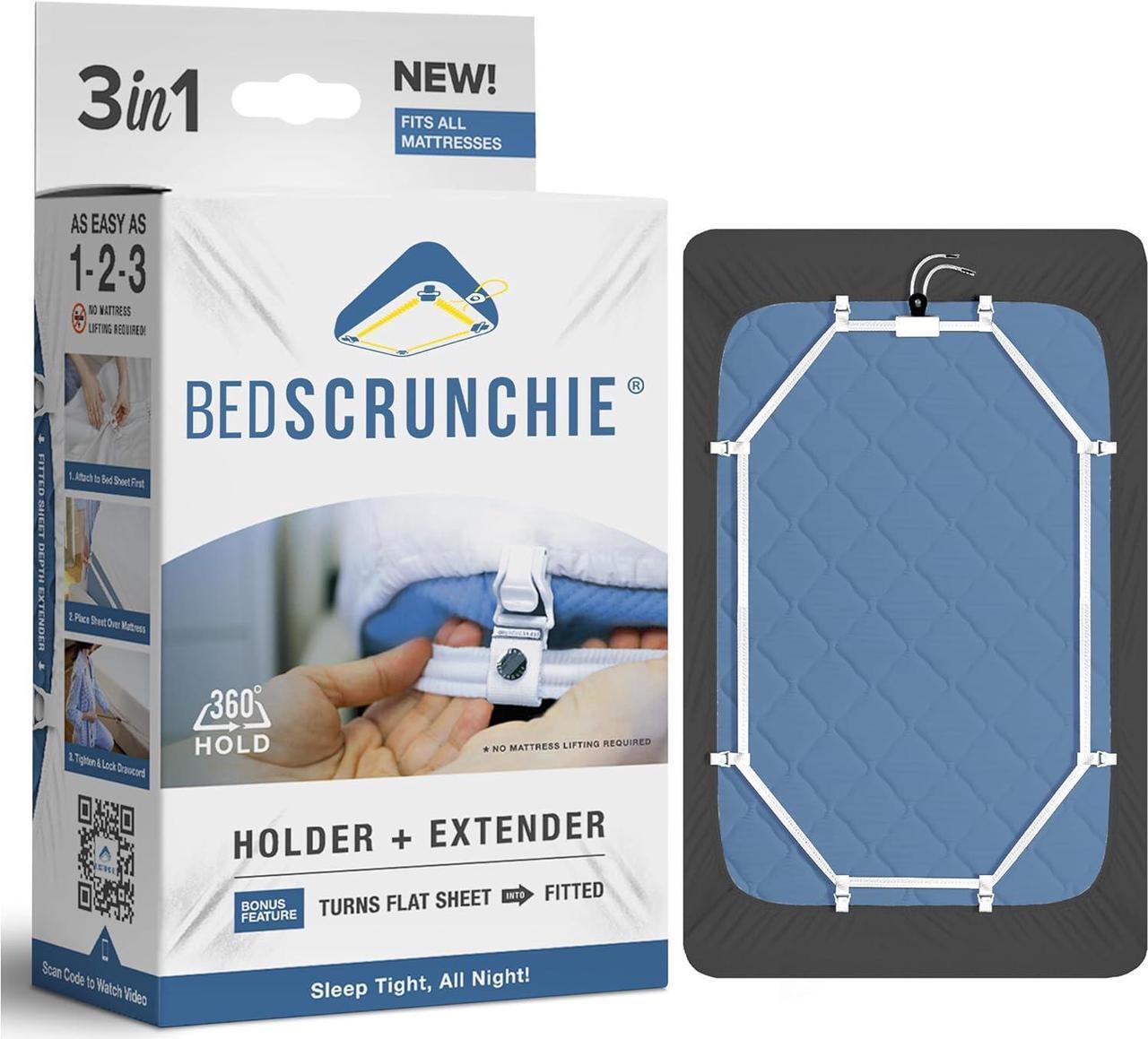Main image of Sheet Holder Straps - Heavy Duty Gripper Clips - Strengthened Parachute Cord - 360 Degree Bed Sheet Tightener - Strongest and Effective Extender - Fits All Mattress Sizes