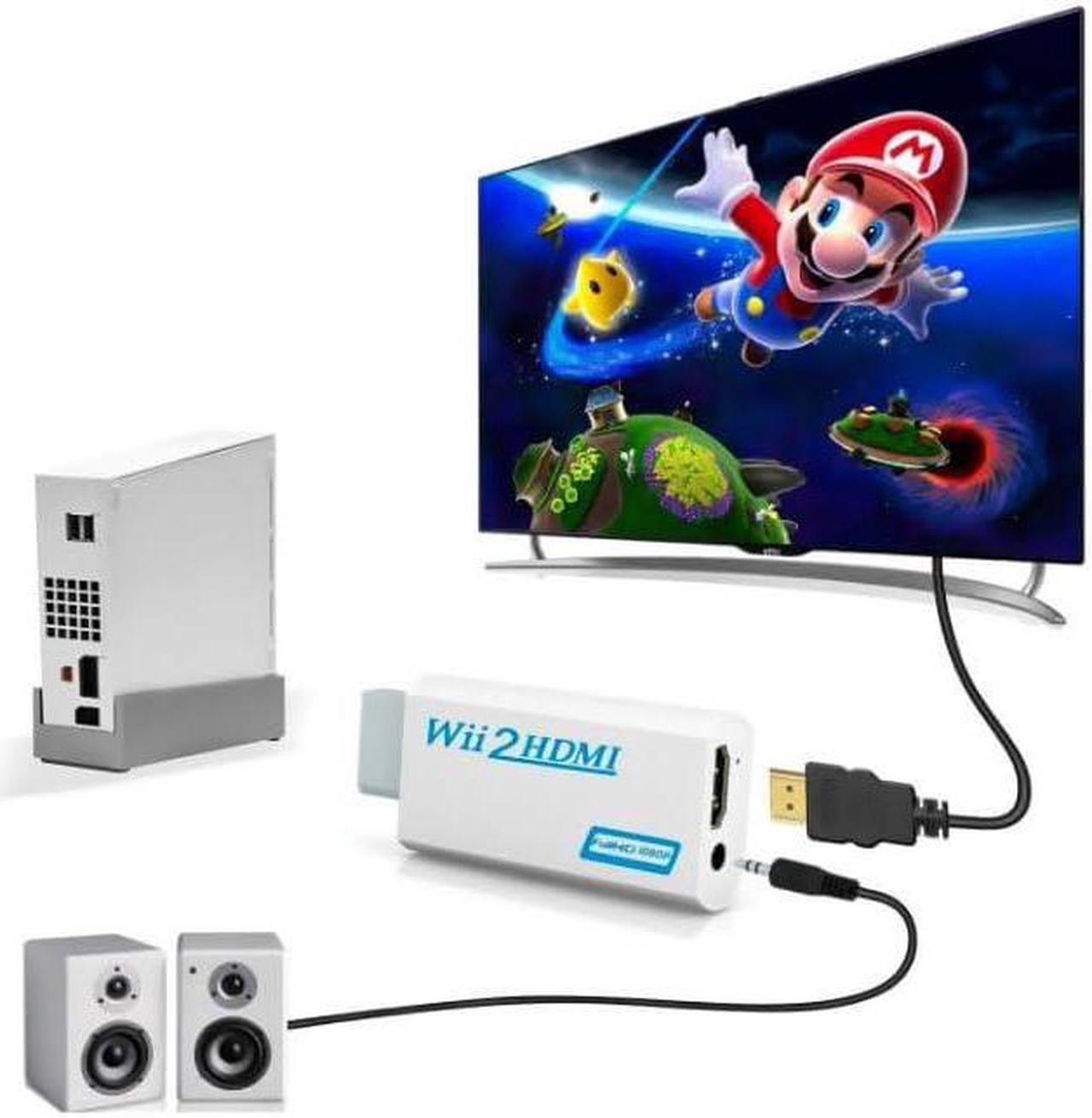 Alt view image 2 of 6 - Wii to HDMI Adapter WII to Hdmi Converter Connect Wii Console to HDMI Display Monitor with 3.5mm Audio Supports All Wii Display Modes