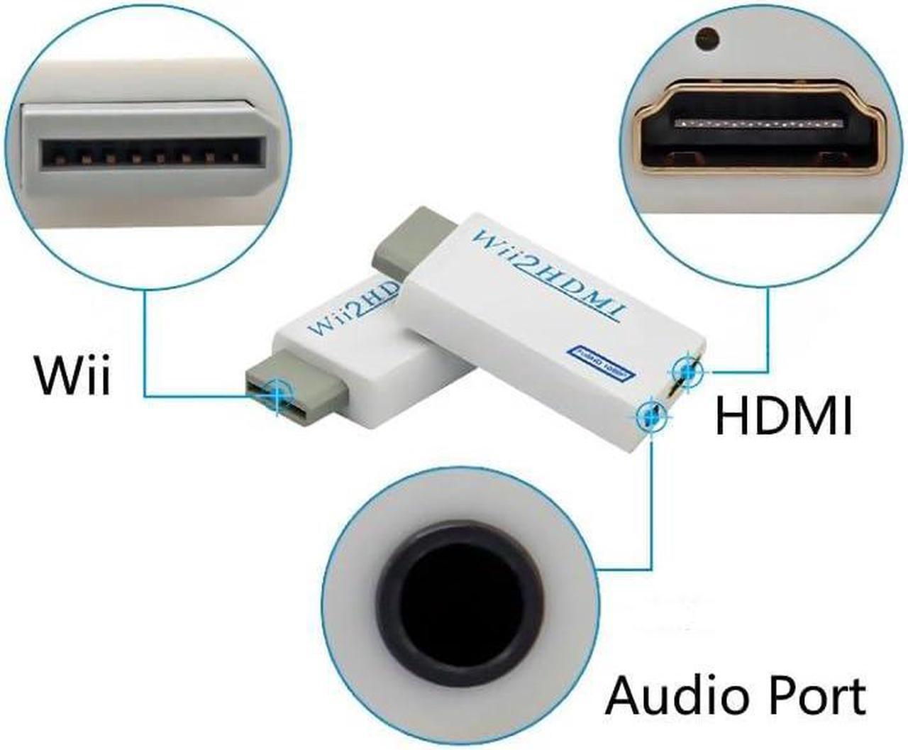 Alt view image 4 of 6 - Wii to HDMI Adapter WII to Hdmi Converter Connect Wii Console to HDMI Display Monitor with 3.5mm Audio Supports All Wii Display Modes