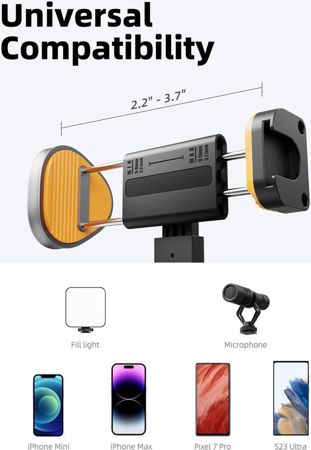 Alt view image 5 of 7 - Phone Tripod 63 Portable Selfie Stick Tripod with Remote & iPhone Tripod Stand for Video Recording Travel Tripod for iPhone Cell Phone Tripod Compatible with iPhone 15/14/13 Pro Max/Android