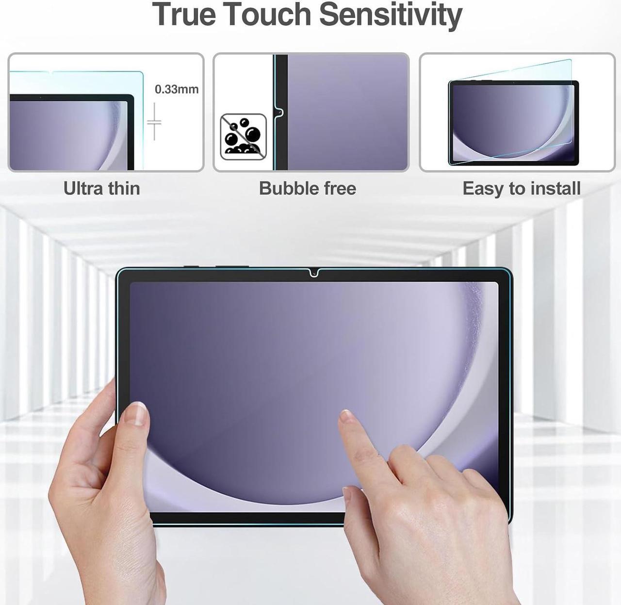 Alt view image 3 of 7 - 2 Pack Screen Protector for Galaxy Tab A9 Plus 11 Inch 2023 HD Tempered Glass 9H Film Guard for 11 Tab A9+ 5G Tablet (SM-X210/X216/X218)