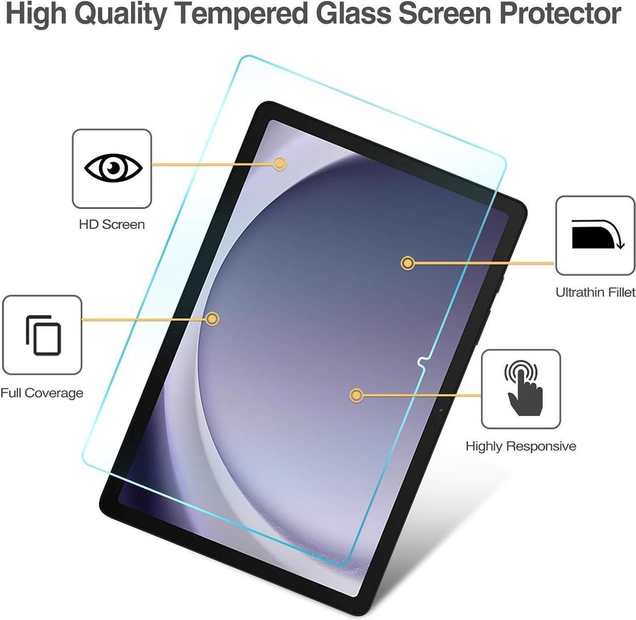 Alt view image 4 of 7 - 2 Pack Screen Protector for Galaxy Tab A9 Plus 11 Inch 2023 HD Tempered Glass 9H Film Guard for 11 Tab A9+ 5G Tablet (SM-X210/X216/X218)