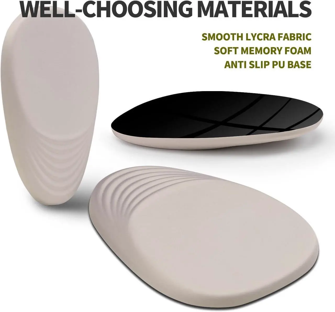 Alt view image 6 of 6 - Ergonomic Mouse Pad Wrist Support Terraced Slope Carpal Tunnel Wrist Pad for Mouse with Unibody Memory Foam Wrist Rest Pain Relief Mousepad (Apricot 11.8x7.9 in)