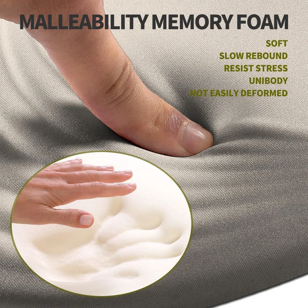 Alt view image 3 of 6 - Ergonomic Mouse Pad Wrist Support Terraced Slope Carpal Tunnel Wrist Pad for Mouse with Unibody Memory Foam Wrist Rest Pain Relief Mousepad (Apricot 11.8x7.9 in)