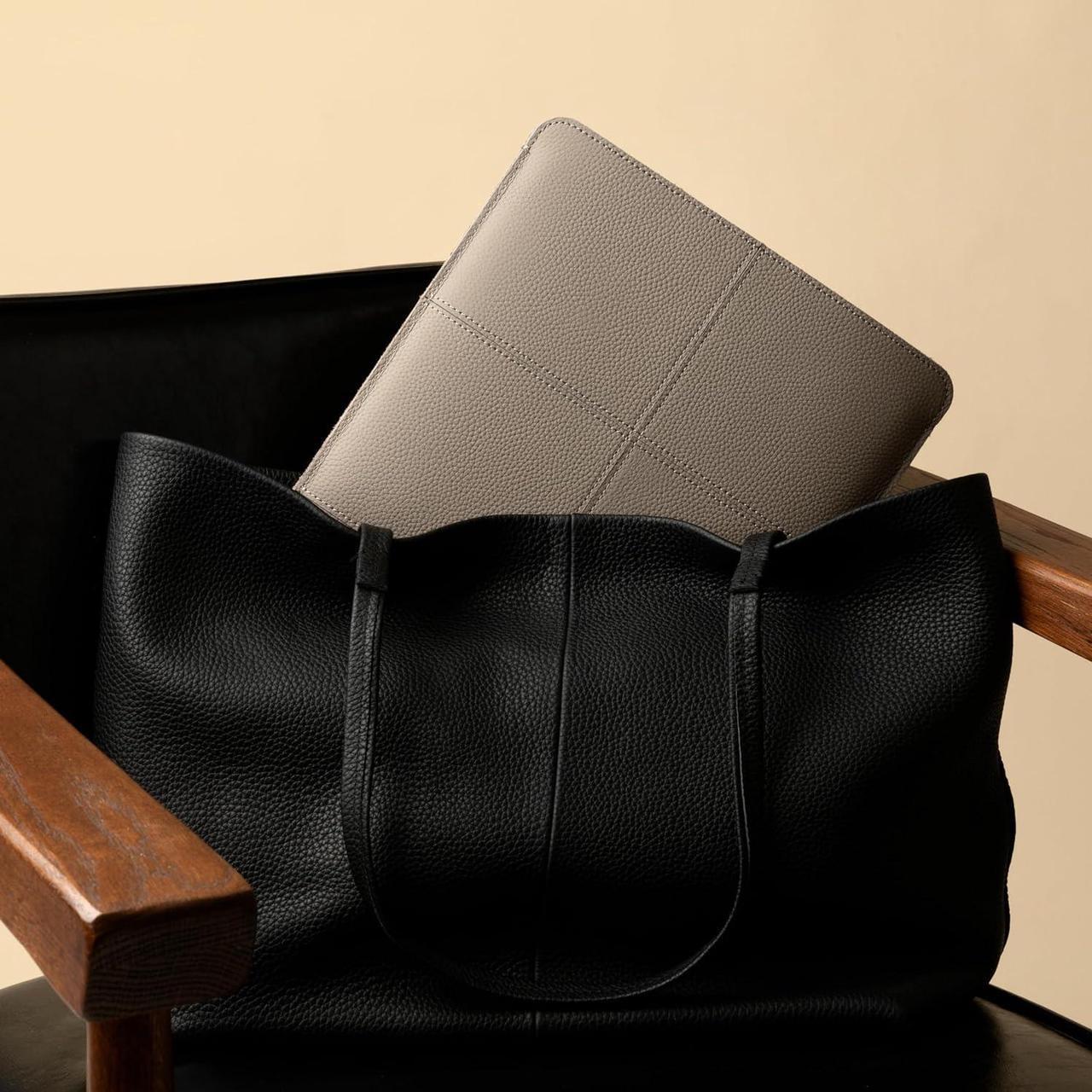 Alt view image 6 of 6 - Laptop Sleeve 13 Inch Precisely Compatible with MacBook Pro M2 2022 M1 2020-2016 & Mac Air M2 2022 M1 2020 Not Fit Old Versioned MBA/MBP Genuine Leather Protective Case Cover