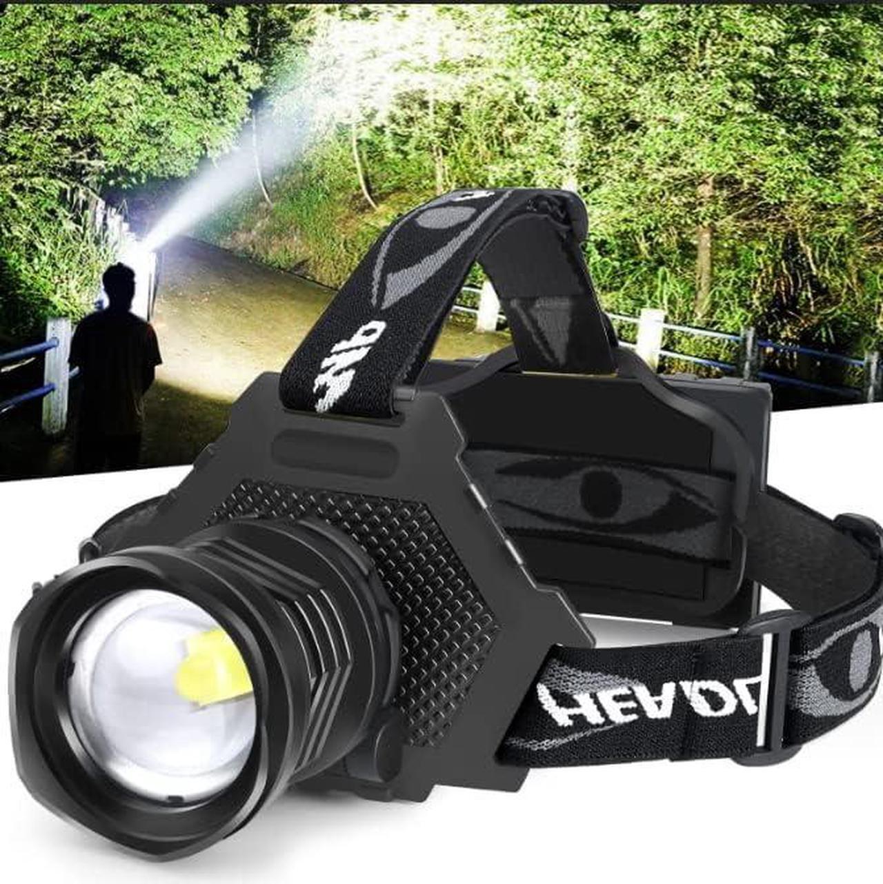 Main image of LED Headlamp USB Rechargeable Head Lamp XHP70 Super Bright 90000 High Lumen with 5 Modes Batteries Included Zoomable Waterproof Headlight for Camping Hunting Running Fishing Biking