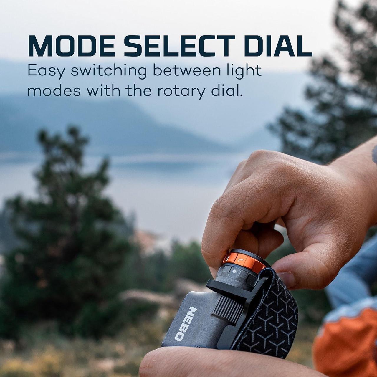 Alt view image 4 of 6 - Transcend 1500 Rechargeable Headlamp | 1,500 Lumens, 5 Light Modes, Detachable Magnetic Work Lamp, Waterproof, Bright LED Head Light for Hiking & Camping, Includes USB Charging Cable