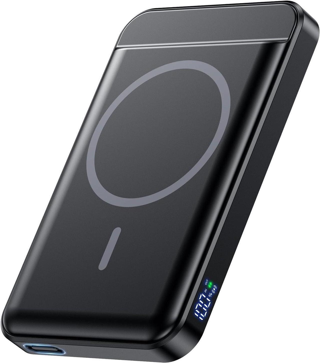 Main image of for Magsafe Battery Pack Wireless Portable Charger for iPhone (16000mAh) Magnetic Power Bank with (22W) USB-C Fast Charging for iPhone 15/15 Pro/ProMax iPhone 14/13/12 Series - Black