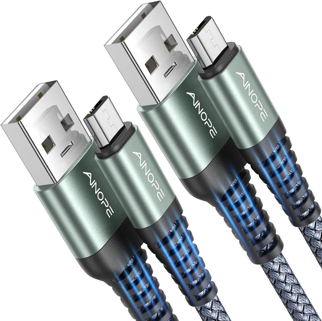 Main image of Micro USB Cable for Kindle [2Pack 6.6FT] Unbreakable USB Micro Cable Kindle Charger Cord Replacement Nylon Micro USB Charger Fit for  Galaxy S6 J7 Edge Note 5 Kindle Android Charger