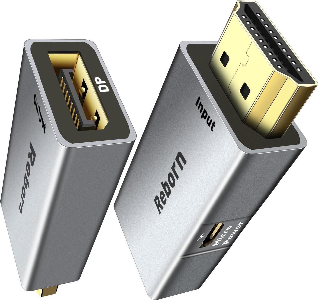 Main image of HDMI to DisplayPort Adapter | 4K@60Hz HDMI (Source) 2.0 Male to DP (Display) 1.2 Female Converter [1 Pack] HDMI to Display Port Adapter Compatible with Laptop AMD NVIDIA PS5 Xbox and More