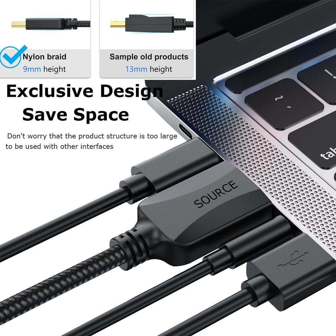 Alt view image 7 of 7 - Short HDMI Cables 1 Ft 5-Pack Thin 4K HDMI Cables Braided- High Speed HDMI 2.0 Cable Male to Male Flexible with Ethernet 4K@60hz HDR 3D ARC & CL3 Rated