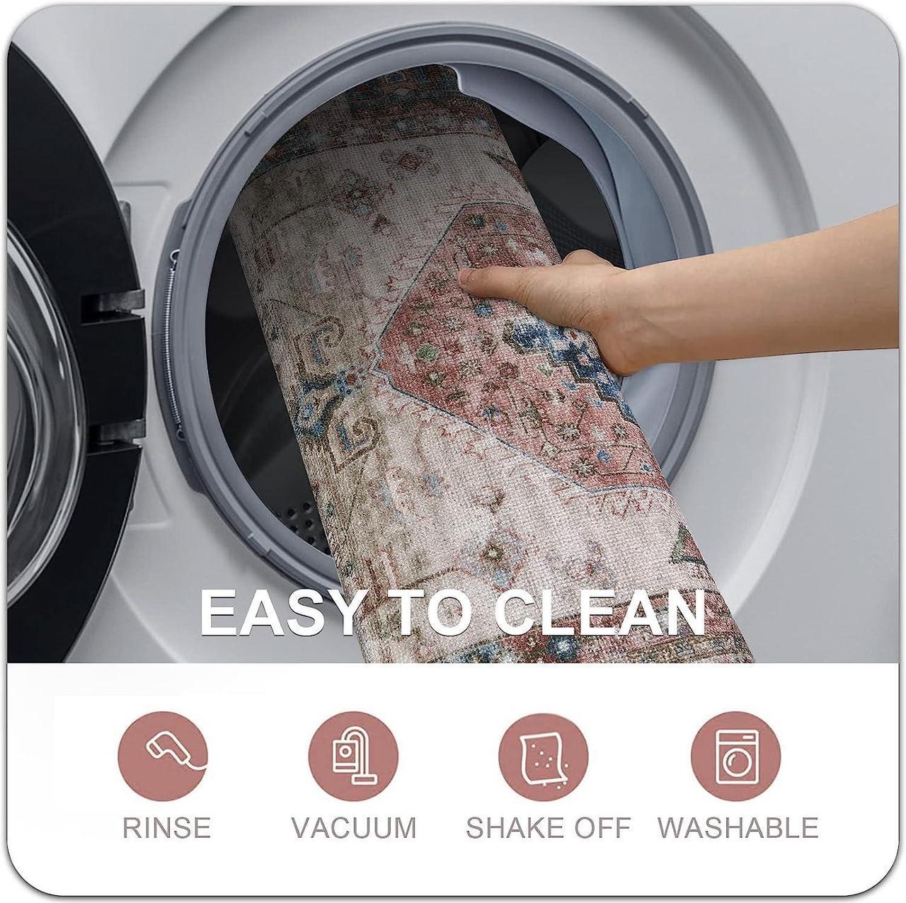 Alt view image 4 of 7 - Washable Indoor Doormat Non Slip Retro Floor Mat 20 x 32 Area Rug Quick Absorbent Entrance Rug Distressed Front Door Mat Welcome Mats Entryway Rug Doormats for Kitchen Home Patio