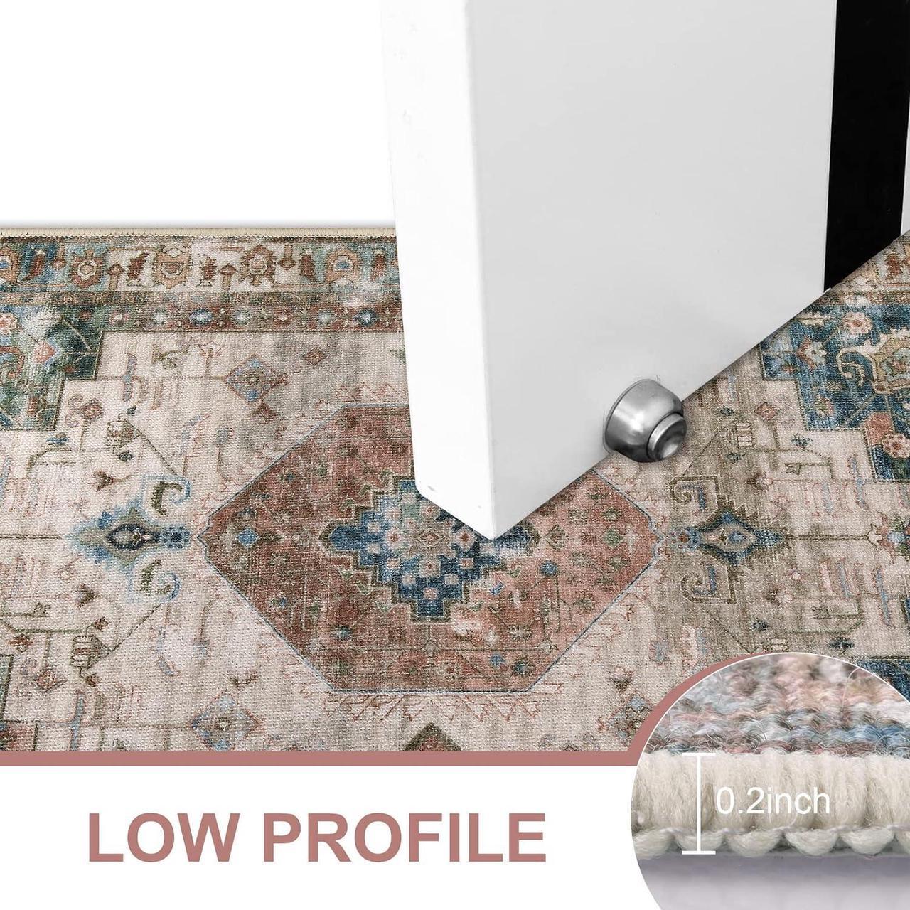 Alt view image 5 of 7 - Washable Indoor Doormat Non Slip Retro Floor Mat 20 x 32 Area Rug Quick Absorbent Entrance Rug Distressed Front Door Mat Welcome Mats Entryway Rug Doormats for Kitchen Home Patio