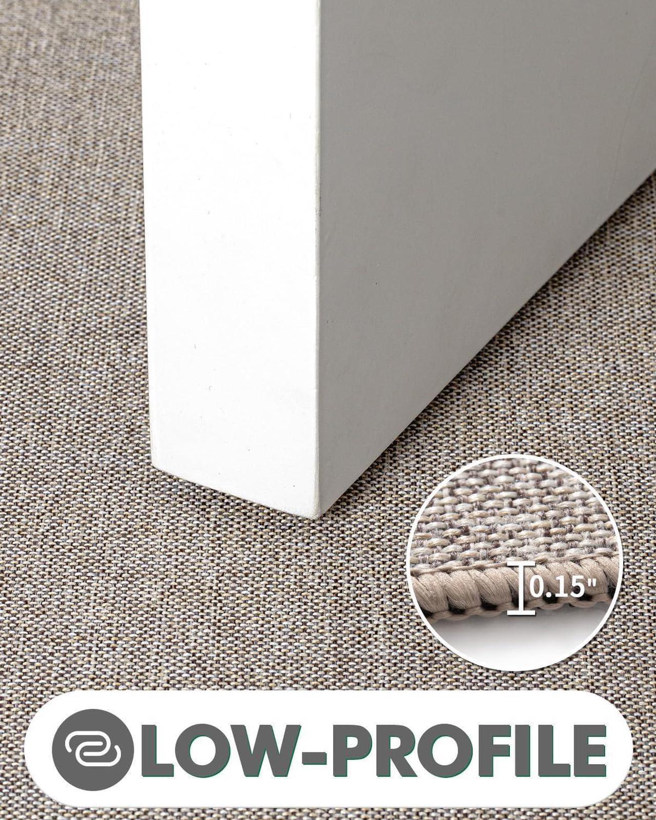 Alt view image 6 of 7 - Entryway Rug Indoor Door Mat for Entrance Non Slip Absorbent Low Profile Doormat Long-Lasting Rubber Backing Entry Rug 31.5x19.5 Khaki