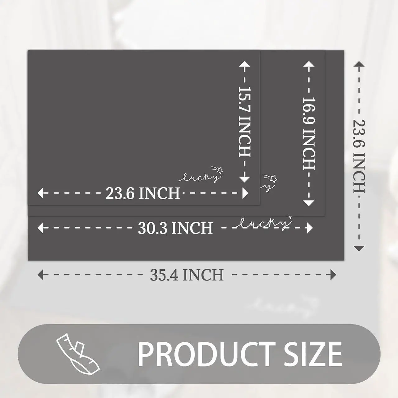 Alt view image 2 of 7 - Ultra Thin Door Mat Indoor Small Entryway Rugs Non Slip Absorbent Inside Door Mat for Front Door Entrance Throw Rugs with Rubber Backing Machine Washable 2416 Black