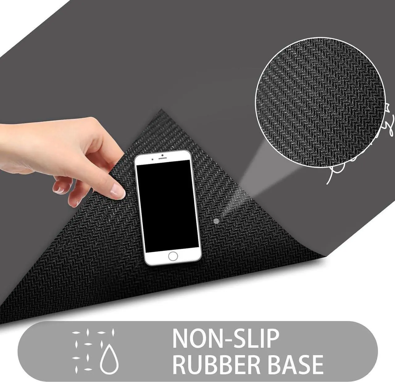 Alt view image 5 of 7 - Ultra Thin Door Mat Indoor Small Entryway Rugs Non Slip Absorbent Inside Door Mat for Front Door Entrance Throw Rugs with Rubber Backing Machine Washable 2416 Black