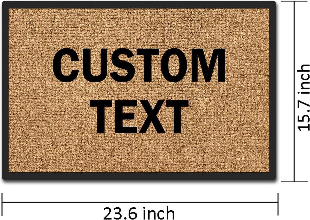 Alt view image 3 of 5 - Funny Doormat Custom Personalized Door Mat Indoor Outdoor Entrance Floor Mat Front Door Rug Home Office Housewarming Welcome Mat