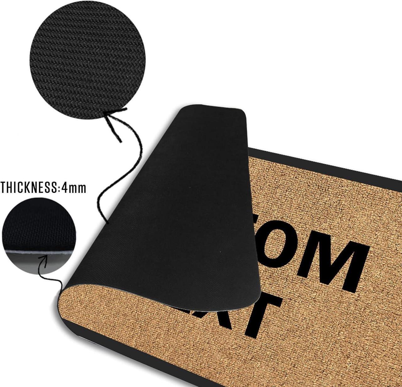 Alt view image 5 of 5 - Funny Doormat Custom Personalized Door Mat Indoor Outdoor Entrance Floor Mat Front Door Rug Home Office Housewarming Welcome Mat