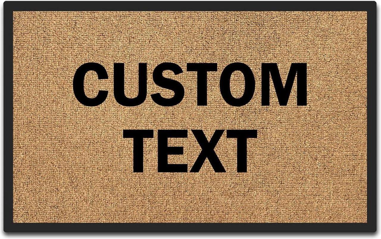 Alt view image 4 of 5 - Funny Doormat Custom Personalized Door Mat Indoor Outdoor Entrance Floor Mat Front Door Rug Home Office Housewarming Welcome Mat
