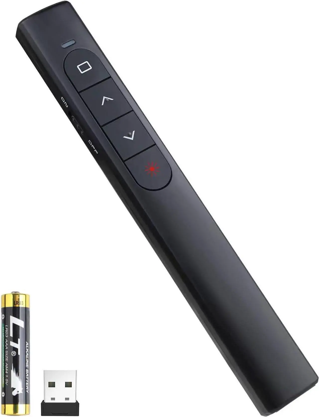 Main image of Wireless Presenter Remote Presentation Clicker with Hyperlink & Volume Remote Control PowerPoint Office Presentation Clicker for Keynote/PPT/Mac/PC/Laptop(Battery Included)