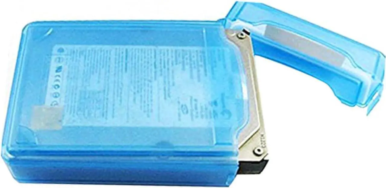 Alt view image 2 of 7 - 2pcs anti-static disk Hard Drive Bags pp hard drive bag Disk Protective Boxes HDD Enclosure 3.5 inch HDD storage case Desktop SSD Box anti-stress Hard Drive Storage Case
