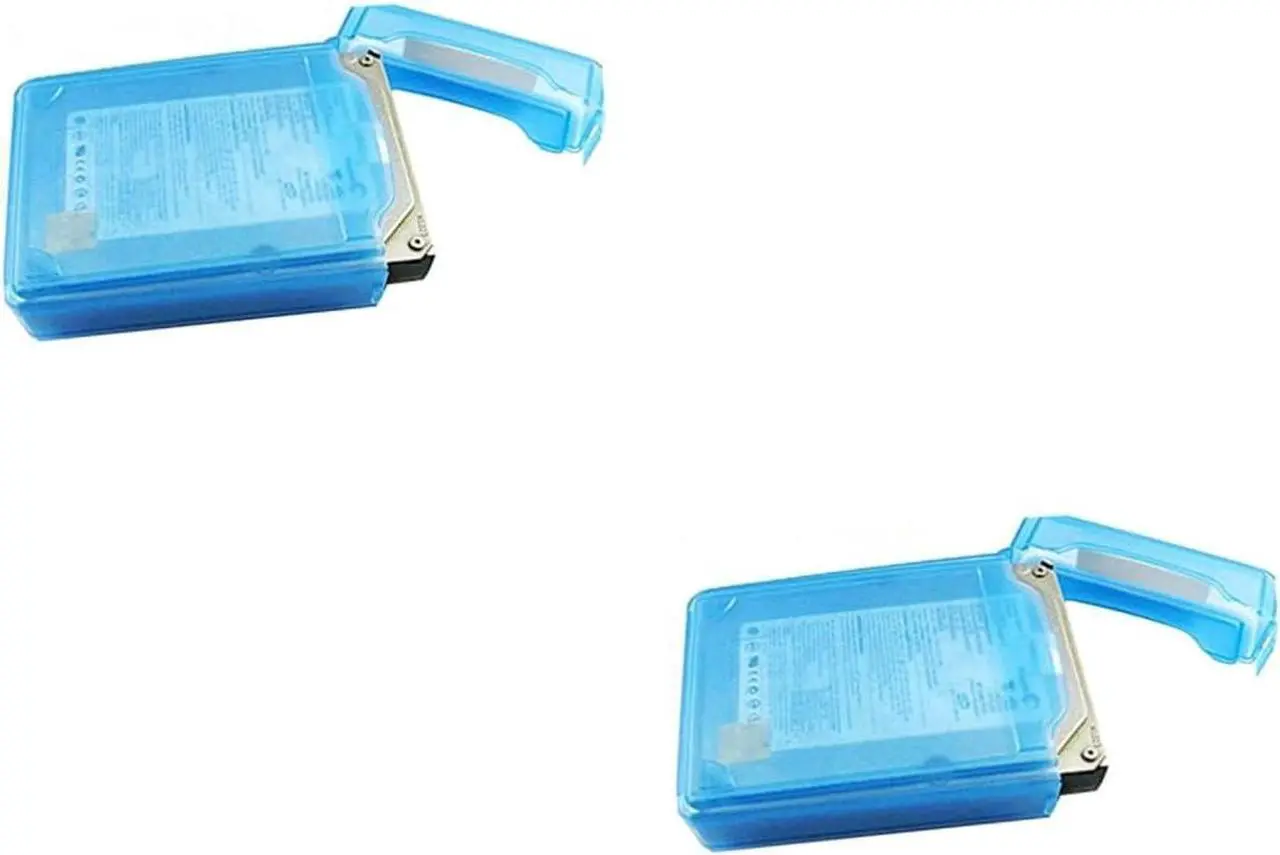 Main image of 2pcs anti-static disk Hard Drive Bags pp hard drive bag Disk Protective Boxes HDD Enclosure 3.5 inch HDD storage case Desktop SSD Box anti-stress Hard Drive Storage Case