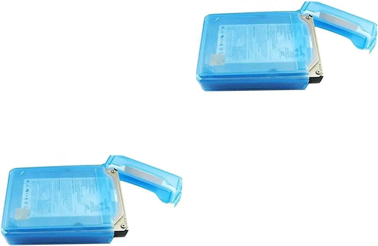 Alt view image 5 of 7 - 2pcs anti-static disk Hard Drive Bags pp hard drive bag Disk Protective Boxes HDD Enclosure 3.5 inch HDD storage case Desktop SSD Box anti-stress Hard Drive Storage Case